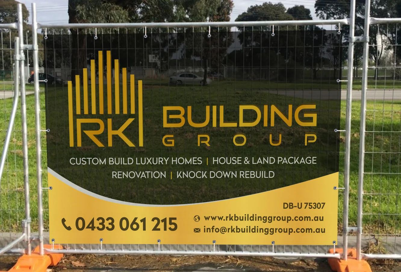 Mesh Construction Sign